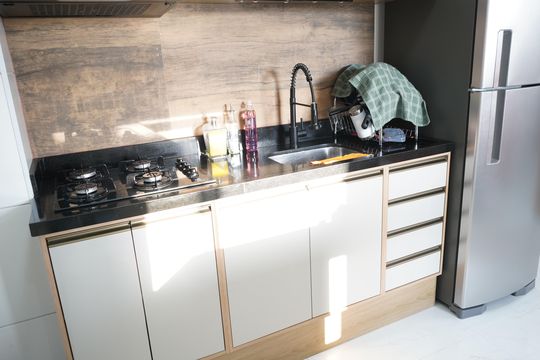 Cozinha de apartamento à venda com 1 quarto, 35m² em Mooca, São Paulo