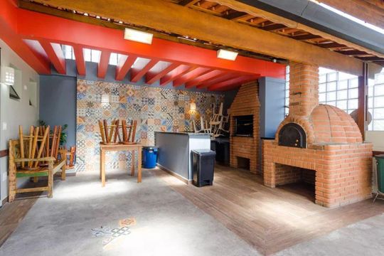 Área comum - Churrasqueira de apartamento para alugar com 3 quartos, 52m² em Baeta Neves, São Bernardo do Campo