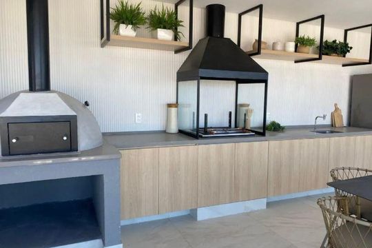 Área comum - Churrasqueira de apartamento à venda com 2 quartos, 77m² em Campo Belo, São Paulo