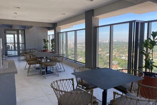 Área comum - Churrasqueira de apartamento à venda com 2 quartos, 77m² em Campo Belo, São Paulo