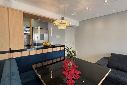Sala - Sala de Jantar de apartamento à venda com 3 quartos, 67m² em Vila Metalúrgica, Santo André