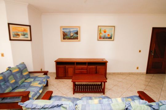 Sala de apartamento para alugar com 1 quarto, 114m² em Vila Caiçara, Praia Grande
