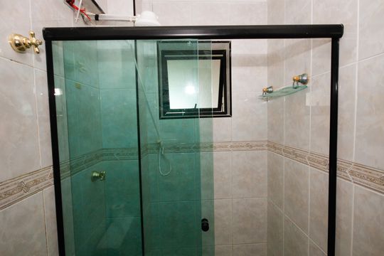 Banheiro Social de apartamento para alugar com 1 quarto, 114m² em Vila Caiçara, Praia Grande