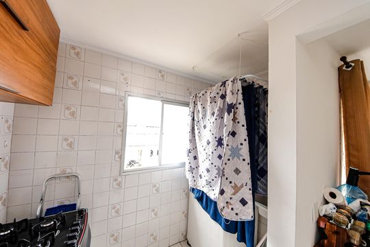 Cozinha de apartamento à venda com 2 quartos, 51m² em Vila Mendes, São Paulo