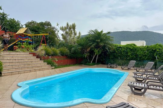 Área comum - Piscina de apartamento para alugar com 1 quarto, 48m² em Santo Antonio de Lisboa, Florianópolis