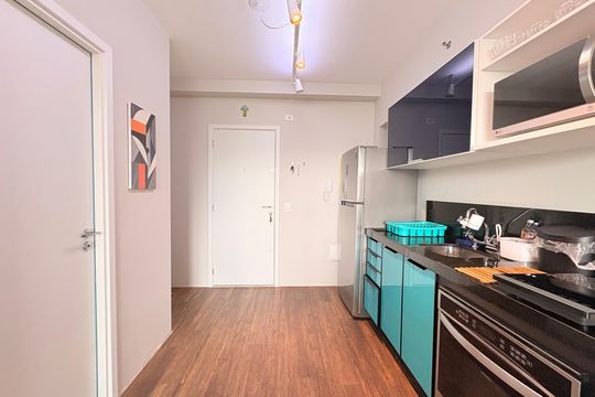 Cozinha de kitnet/studio à venda com 1 quarto, 45m² em Vila Argos Velha, Jundiaí
