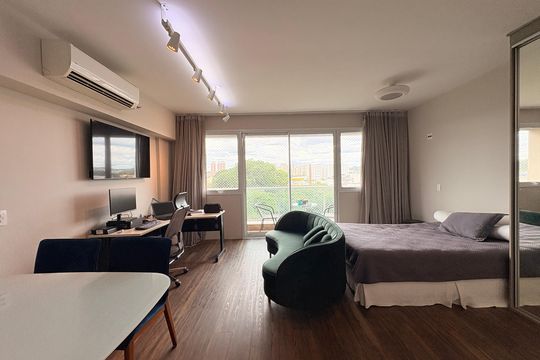 Quarto - Studio de kitnet/studio à venda com 1 quarto, 45m² em Vila Argos Velha, Jundiaí