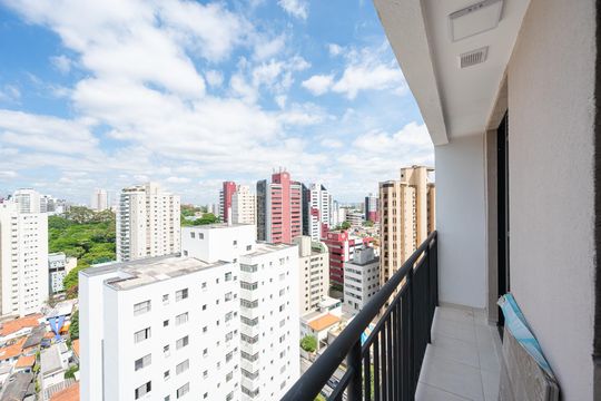 Sacada de apartamento à venda com 1 quarto, 28m² em Vila Monte Alegre, São Paulo