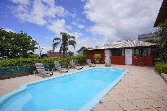 Área comum - Piscina de kitnet/studio para alugar com 1 quarto, 52m² em Santo Antonio de Lisboa, Florianópolis