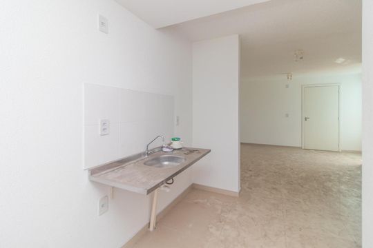 Cozinha de apartamento para alugar com 2 quartos, 49m² em Vila Nova, Porto Alegre