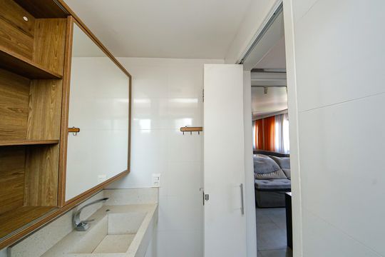 Banheiro Suíte de apartamento para alugar com 1 quarto, 41m² em Sítio da Figueira, São Paulo