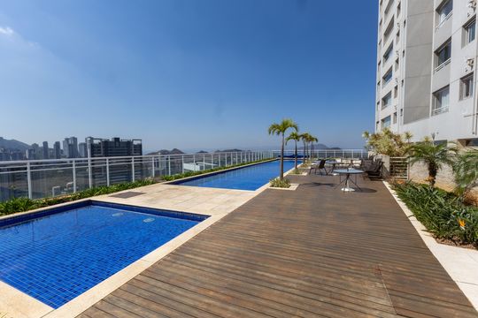 Área comum - Piscina de apartamento para alugar com 2 quartos, 104m² em Vila da Serra, Nova Lima