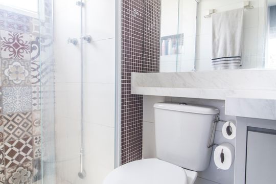 Banheiro da Suíte de apartamento à venda com 3 quartos, 87m² em Jardim Esperanca, Barueri