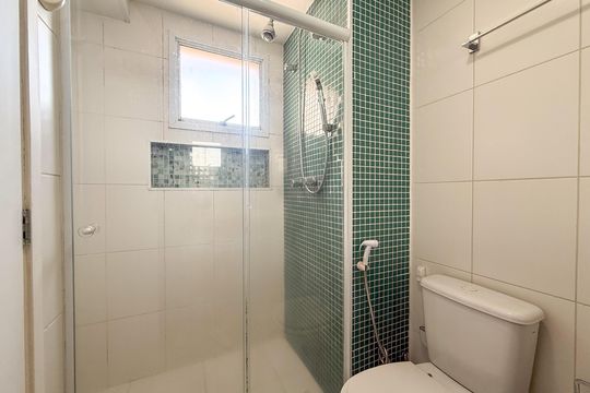 Banheiro da Suíte de apartamento para alugar com 3 quartos, 98m² em Vila Brasilio Machado, São Paulo
