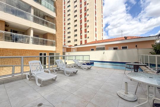 Área comum - Piscina de apartamento para alugar com 3 quartos, 98m² em Vila Brasilio Machado, São Paulo