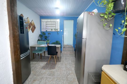 Cozinha de casa à venda com 3 quartos, 180m² em Jardim Santo André, Santo André