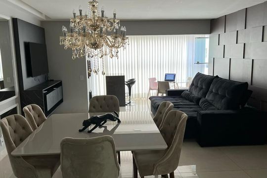 Sala de apartamento para alugar com 3 quartos, 108m² em Jardim Karaíba, Uberlândia