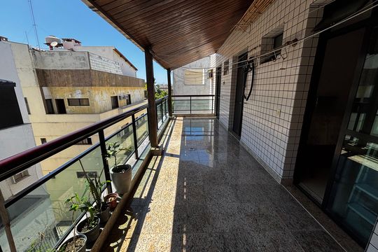Varanda fundos de apartamento à venda com 5 quartos, 347m² em Recreio dos Bandeirantes, Rio de Janeiro