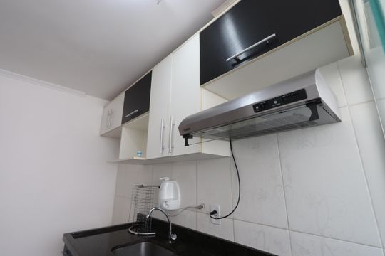 Cozinha de apartamento à venda com 2 quartos, 46m² em Jardim Angela (zona Leste), São Paulo
