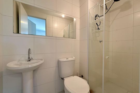 Banheiro Suíte  de apartamento à venda com 1 quarto, 26m² em Jardim Mirante, São Paulo