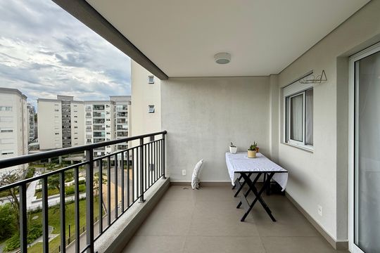 Sacada de apartamento para alugar com 2 quartos, 84m² em Santo Amaro, São Paulo