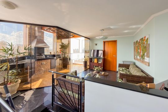 Cobertura - Sala de apartamento à venda com 4 quartos, 229m² em Ipiranga, São Paulo