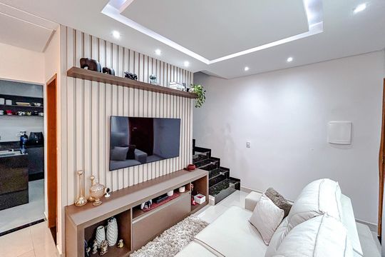 Sala de casa de condomínio à venda com 3 quartos, 68m² em Penha de França, São Paulo