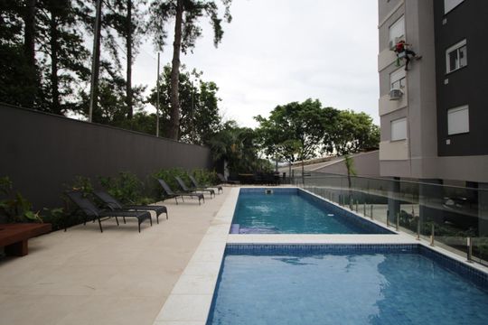 Área comum - Piscina de apartamento à venda com 2 quartos, 60m² em Jardim Sabará, Porto Alegre