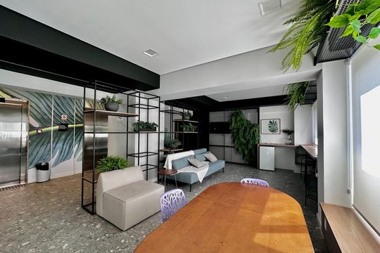 Área comum de kitnet/studio para alugar com 0 quarto, 24m² em Vila Cordeiro, São Paulo