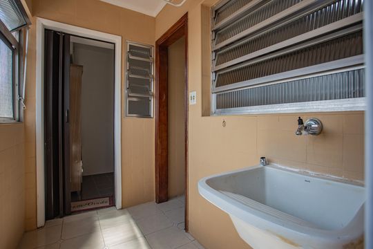 Área de Serviço de apartamento à venda com 2 quartos, 72m² em Vila Gumercindo, São Paulo