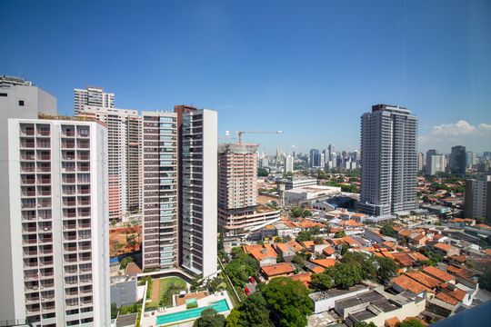 Varanda Gourmet - Vista de apartamento para alugar com 2 quartos, 69m² em Jardim das Acacias, São Paulo