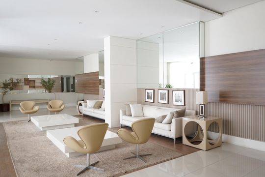 Hall de entrada de apartamento para alugar com 1 quarto, 52m² em Jardim Analia Franco, São Paulo