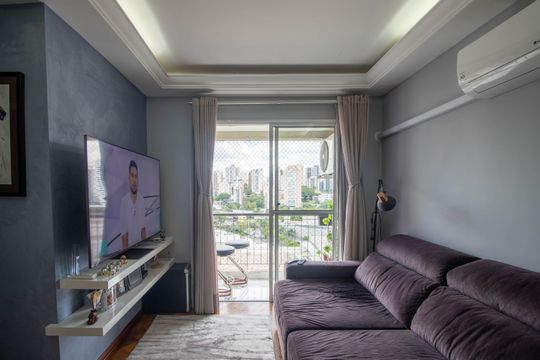 Sala de apartamento à venda com 3 quartos, 64m² em Vila Andrade, São Paulo