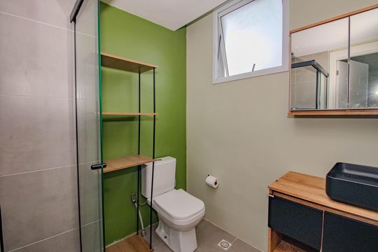 Banheiro Social de apartamento à venda com 1 quarto, 50m² em Sarandi, Porto Alegre