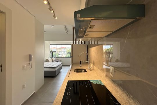 Cozinha de apartamento à venda com 1 quarto, 29m² em Vila Primavera, São Paulo