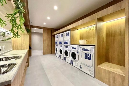 Área comum - Lavanderia  de kitnet/studio para alugar com 1 quarto, 29m² em Vila Santa Catarina, São Paulo