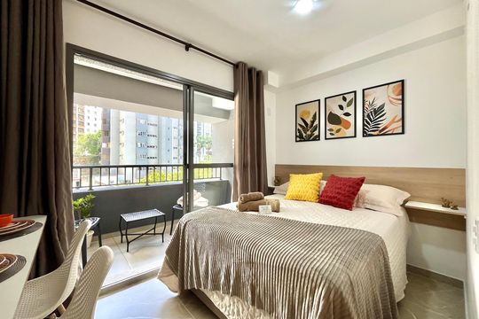 Sala/Quarto de kitnet/studio para alugar com 1 quarto, 29m² em Vila Santa Catarina, São Paulo