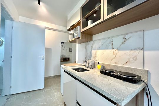 Cozinha de kitnet/studio para alugar com 1 quarto, 29m² em Vila Santa Catarina, São Paulo