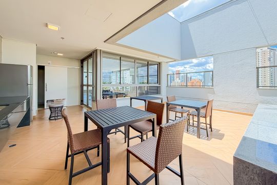 Churrasqueira - Rooftop de kitnet/studio à venda com 1 quarto, 28m² em Jardim Aurelia, São Paulo