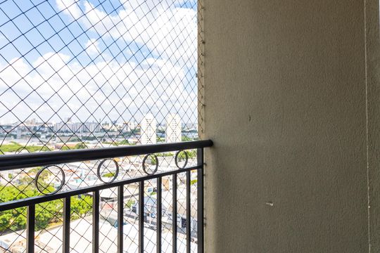 Varanda da Sala de casa de condomínio à venda com 2 quartos, 63m² em Parque Novo Mundo, São Paulo