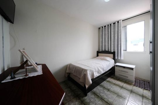 Quarto 2 de apartamento para alugar com 2 quartos, 62m² em Jardim Nordeste, São Paulo