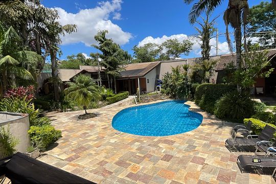 Área comum - Piscina de casa de condomínio para alugar com 4 quartos, 950m² em Parque Dom Henrique, Cotia