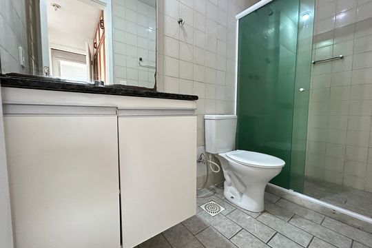 Banheiro da Suíte - detalhe de apartamento à venda com 3 quartos, 78m² em Todos Os Santos, Rio de Janeiro