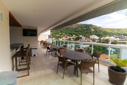 Área comum de apartamento à venda com 2 quartos, 80m² em São Francisco, Niterói