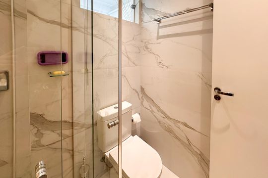 Banheiro Social de apartamento à venda com 2 quartos, 64m² em Bairro dos Casa, São Bernardo do Campo