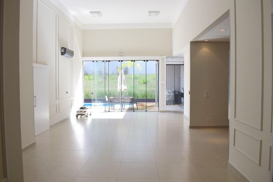 Sala de casa de condomínio para alugar com 2 quartos, 278m² em Bonfim Paulista, Ribeirão Preto