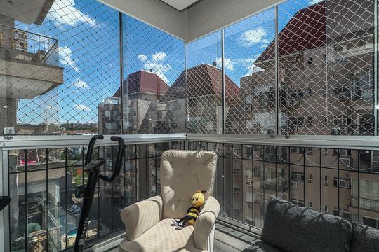 Varanda da Sala de apartamento à venda com 2 quartos, 76m² em São Sebastião, Porto Alegre