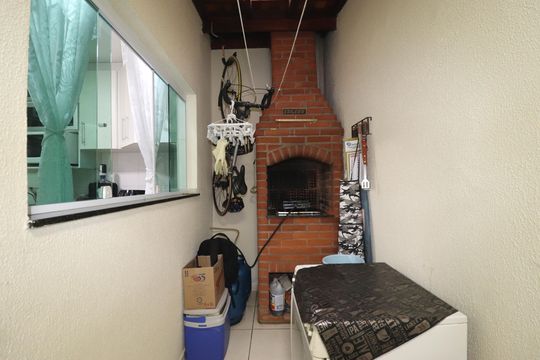 Área comum - Churrasqueira de casa à venda com 3 quartos, 137m² em Jardim Progresso, Santo André