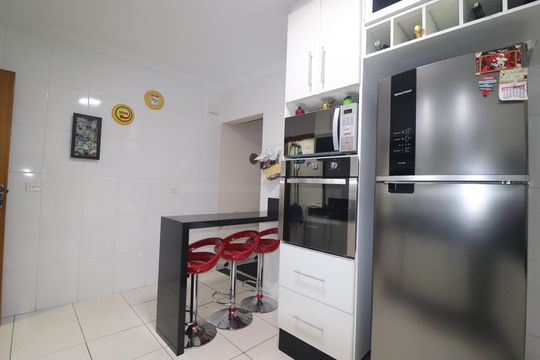 Cozinha de casa à venda com 3 quartos, 137m² em Jardim Progresso, Santo André