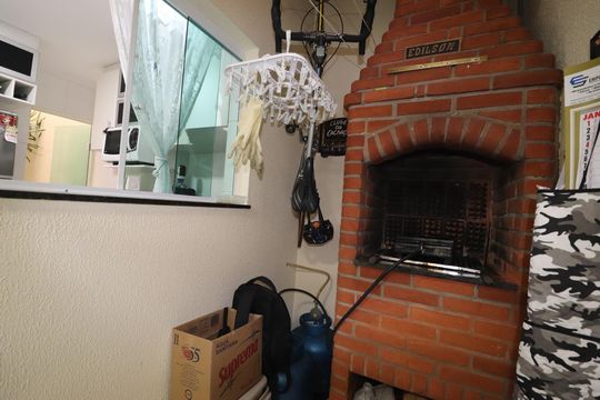 Área comum - Churrasqueira de casa à venda com 3 quartos, 137m² em Jardim Progresso, Santo André